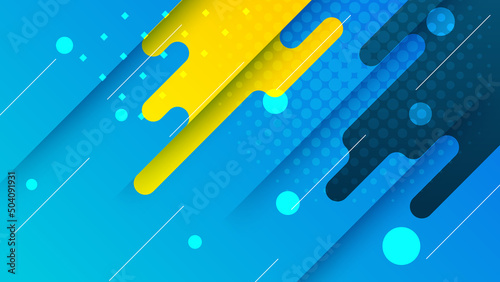 blue red black 3d white colorful abstract modern technology background design. Vector abstract graphic presentation design banner pattern background web template.