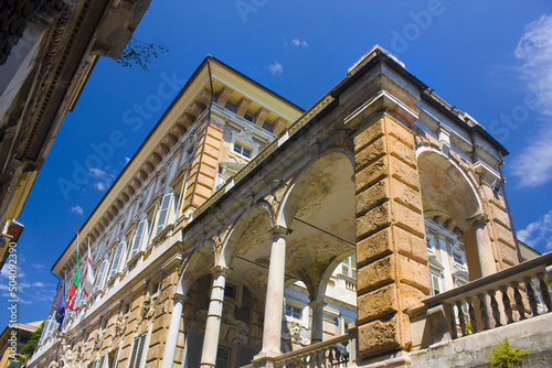 Palazzo Doria-Tursi on Via Garibaldi in Genoa, Italy photo