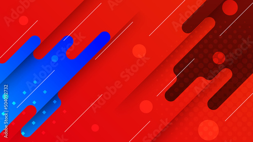 Abstract background with geometric shapes. Vector abstract graphic design banner pattern background template.