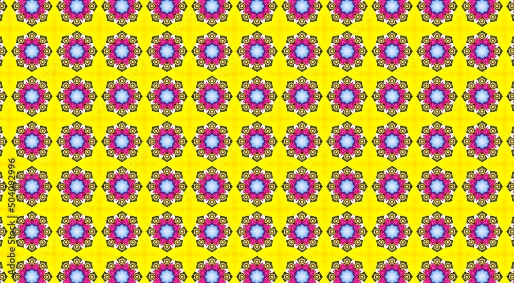 Traditional Asian decorative border design