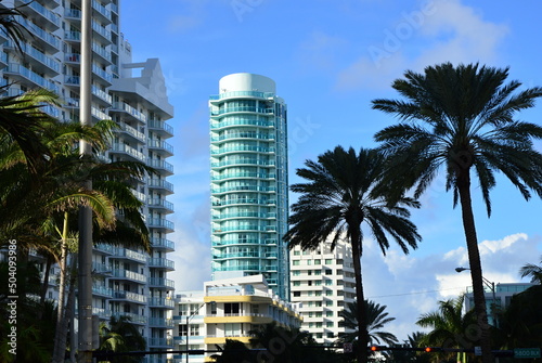 Hochhäuser in Miami Beach am Atlantik, Florida © Ulf