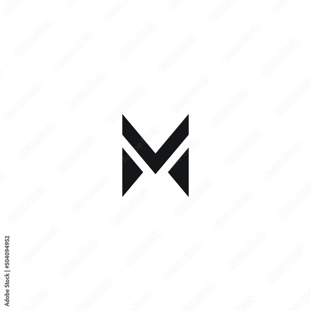 Abstract monogram letter m logo design vector templates Abstract monogram letter m logo design vector templates