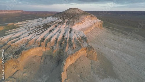 Kazakhstan, Mangistau. Ustyurt Plateau. Northern side of Mount Sherkala. photo