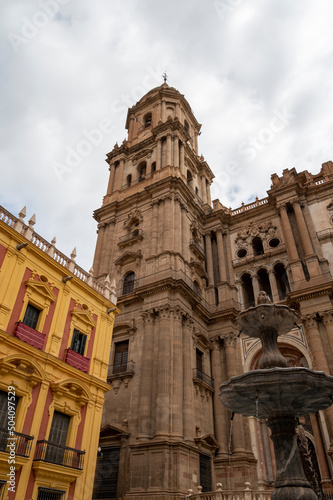 City view in central part of Malaga, Andalusia, Spain