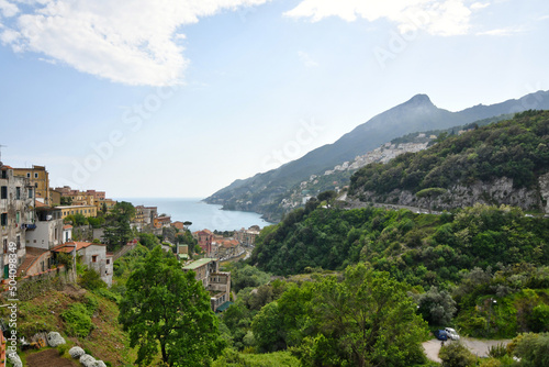Panoramic view of Vietri sul Mare, town in Salerno province, Italy. © Giambattista