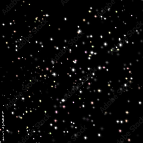 Stars sparkle starry night beautiful universe illustration painting © glowonconcept