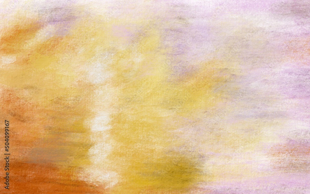 Abstract watercolor painting of a beautiful natural horizon