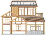 House construction site concept