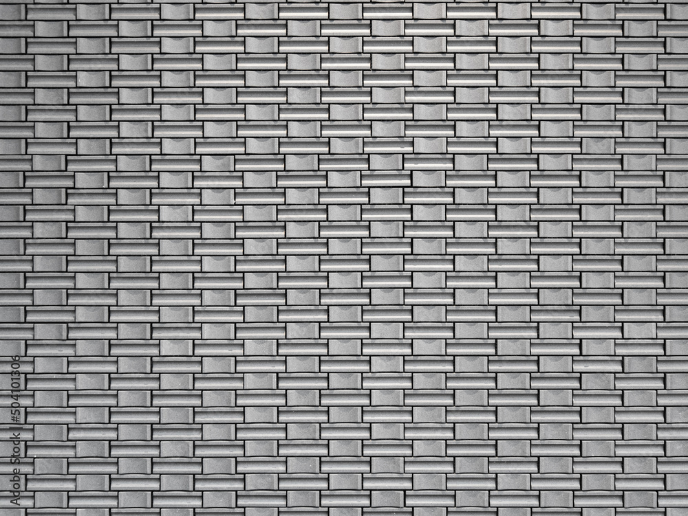 Image of tiled gray wall concrete texture pattern Image of tiled gray wall concrete texture pattern