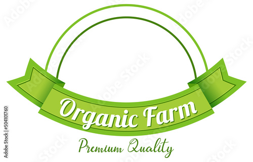 Logo design with words organic farm