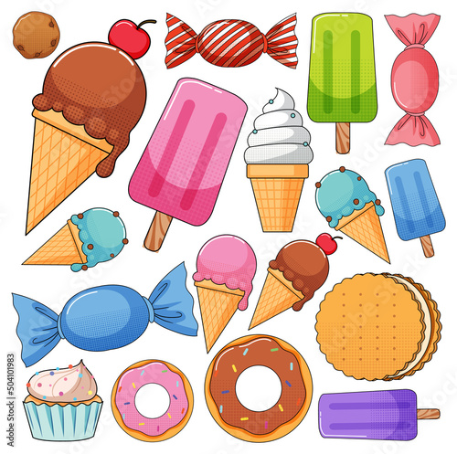 Different types of desserts