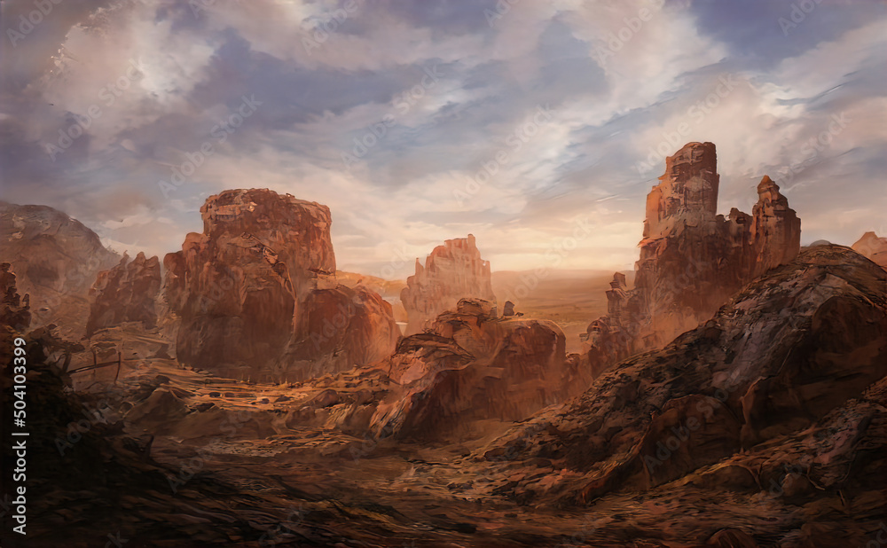 High desert mountains, rocky ridge valley. Nevada mountain range, sand