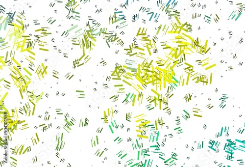 Light Green, Yellow vector texture with colorful lines.