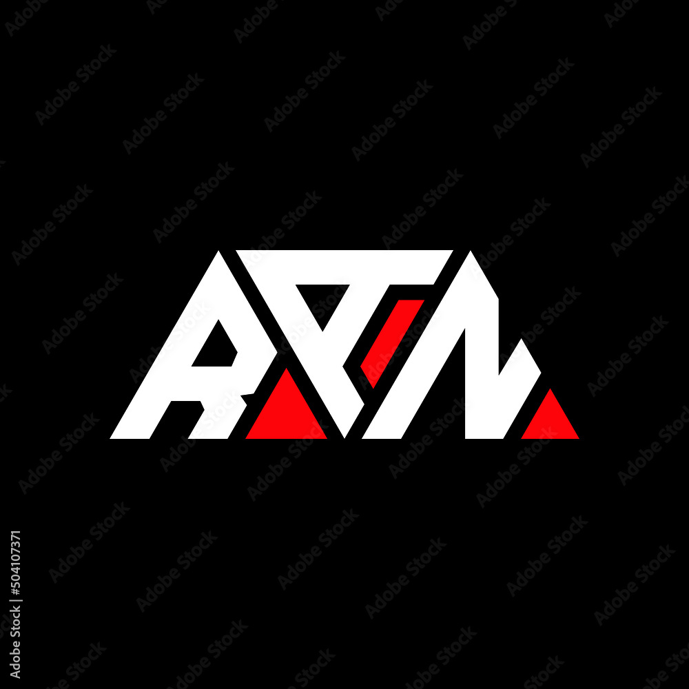 RAN triangle letter logo design with triangle shape. RAN triangle logo design monogram. RAN triangle vector logo template with red color. RAN triangular logo Simple, Elegant, and Luxurious Logo...