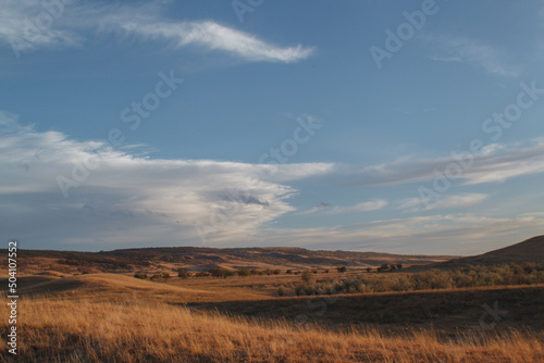 landscape with clouds and sky