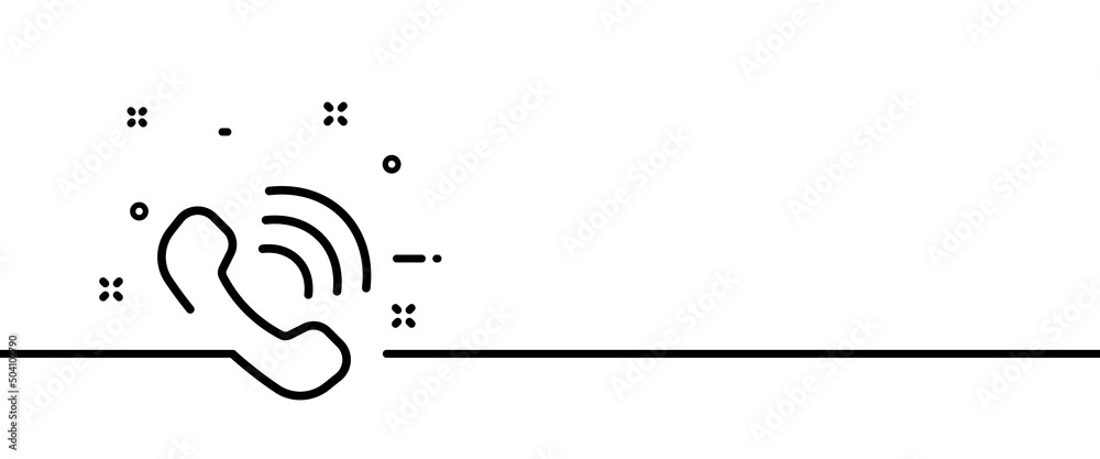 Call line icon. Dialed, Rejected and missed calls. connection ...