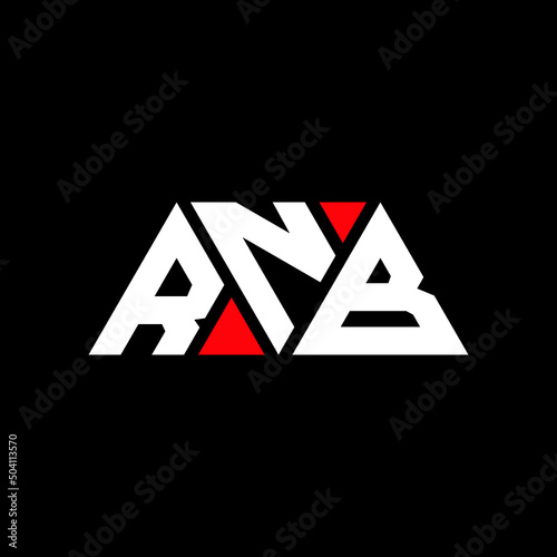 RNB triangle letter logo design with triangle shape. RNB triangle logo design monogram. RNB triangle vector logo template with red color. RNB triangular logo Simple, Elegant, and Luxurious Logo...