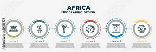Foto infographic template design with africa icons
