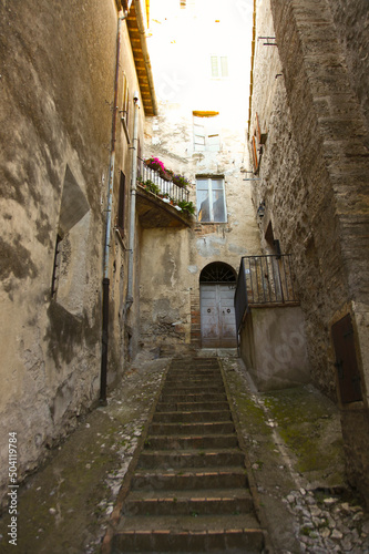 Amelia, borgo medievale prima del terremoto. Umbria, Italia © anghifoto