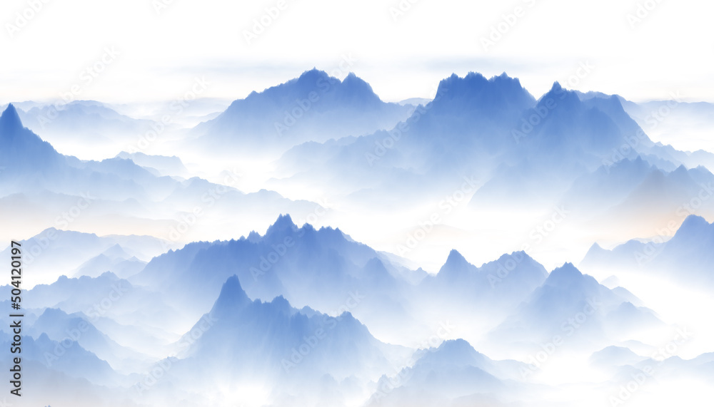 Fototapeta premium mountain landscape with clouds