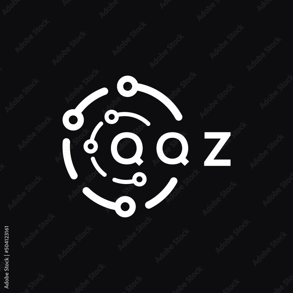 QQZ technology letter logo design on black background. QQZ creative initials technology letter logo concept. QQZ technology letter design. QQZ technology letter logo design on black background. QQZ creative initials technology letter logo concept. QQZ technology letter design.