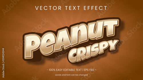 text effect brown color editable word