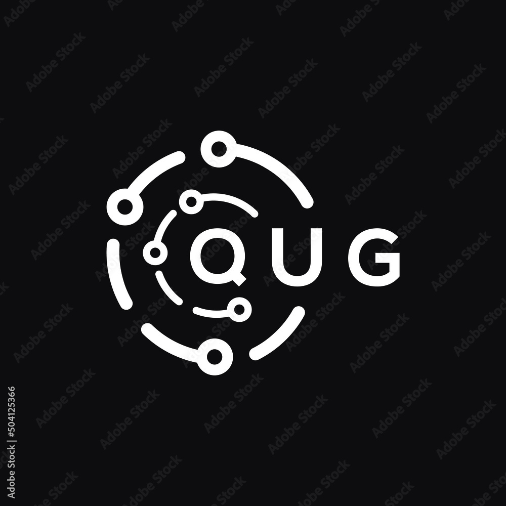 QUG letter logo design on black background. QUG creative initials letter logo concept. QUG letter design.
QUG letter logo design on black background. QUG creative initials letter logo concept. QUG letter design.