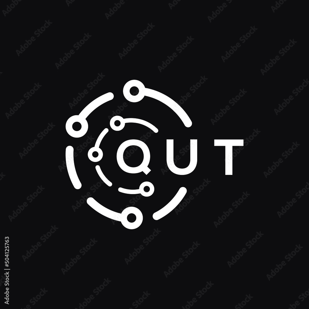 QUT letter logo design on black background. QUT creative initials letter logo concept. QUT letter design.
QUT letter logo design on black background. QUT creative initials letter logo concept. QUT letter design.
