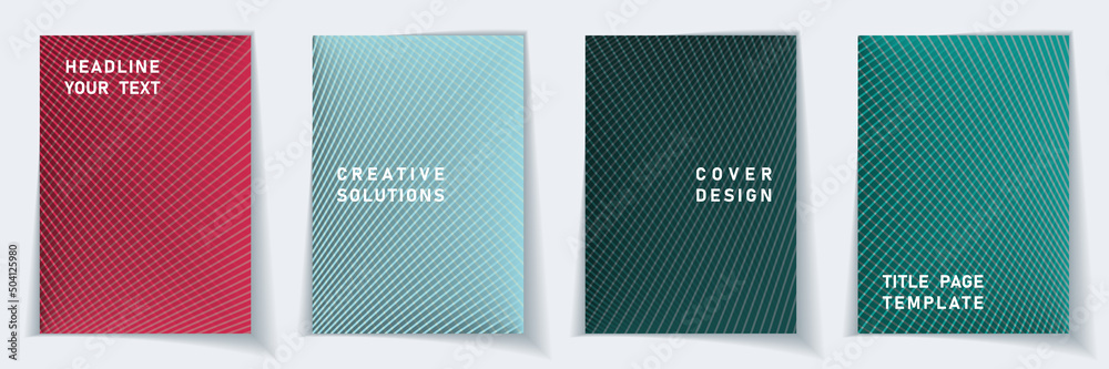 Crossed lines halftone cover page templates batch Crossed lines halftone cover page templates batch