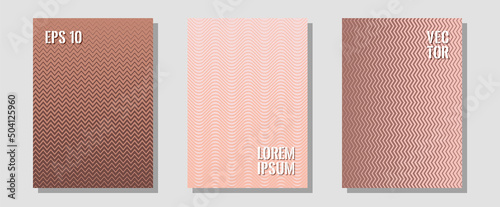 Certificate layouts vector graphic design set.