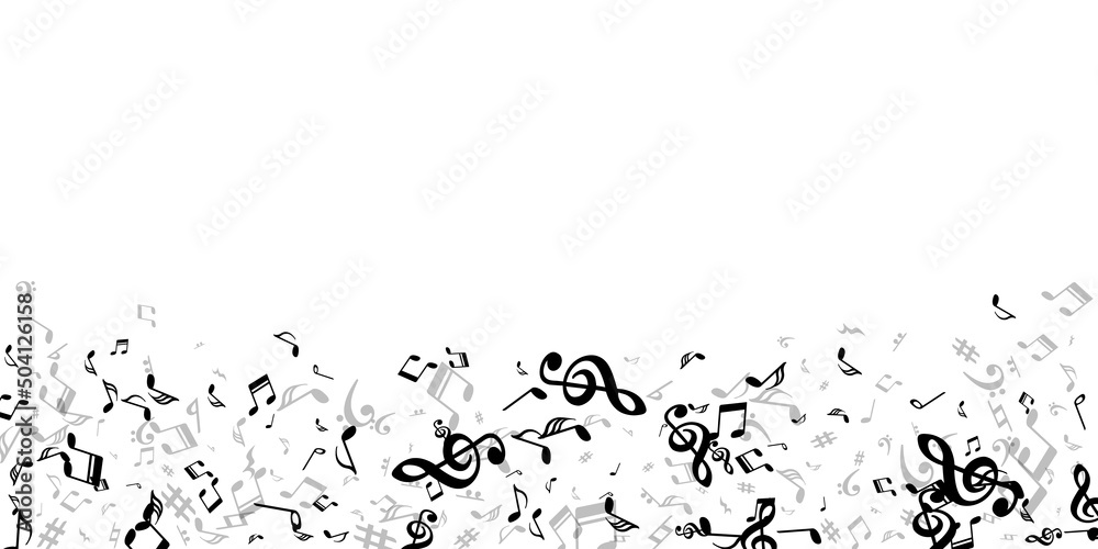 Music note icons vector background. Sound Music note icons vector background. Sound