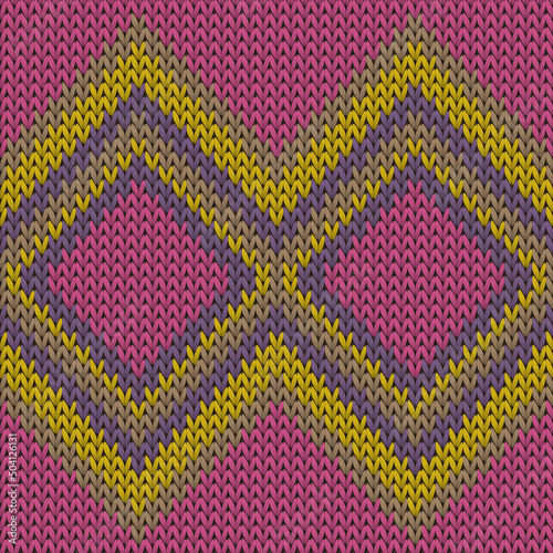 Material rhombus argyle christmas knit geometric