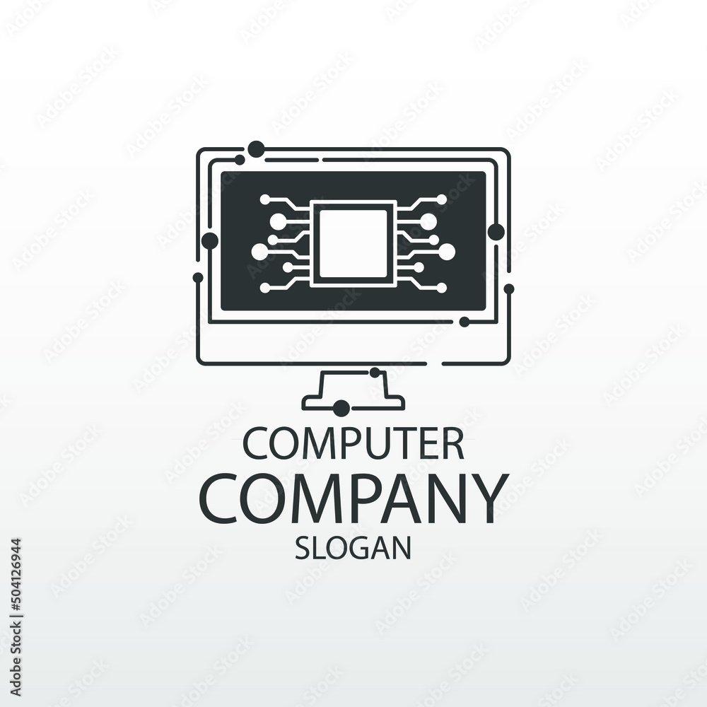 Computer logo design. Pc fix, repair icon. Computer maintenance service. Coding, software. Computer tech shop. Computer help logotype badge, brand logo, name symbol, sign, emblem. Vector illustration. Computer logo design. Pc fix, repair icon. Computer maintenance service. Coding, software. Computer tech shop. Computer help logotype badge, brand logo, name symbol, sign, emblem. Vector illustration.