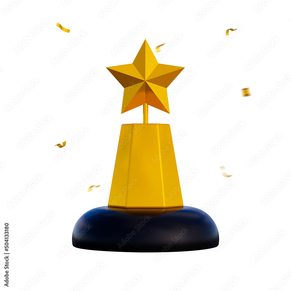 3d illustration of trophy 3d icon isolated 3d illustration of trophy 3d icon isolated