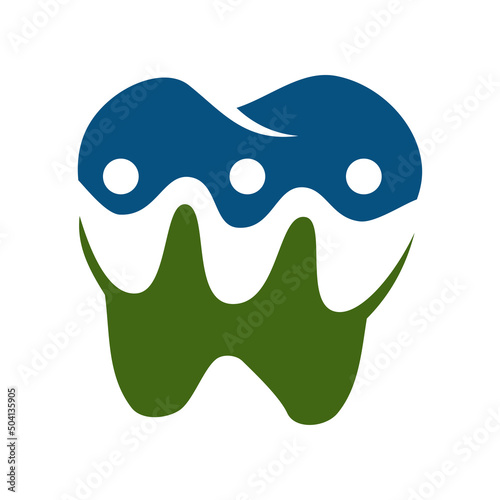 Family dental care logo Icon Illustration Brand Identity