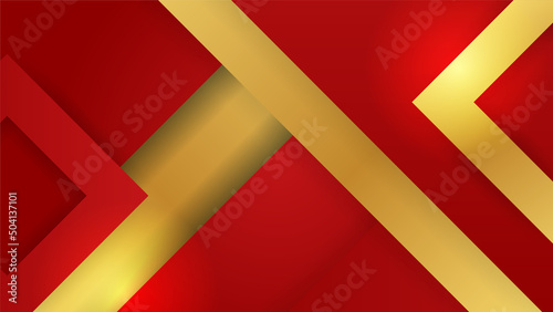Wallpaper Mural Abstract red and gold lines background Torontodigital.ca