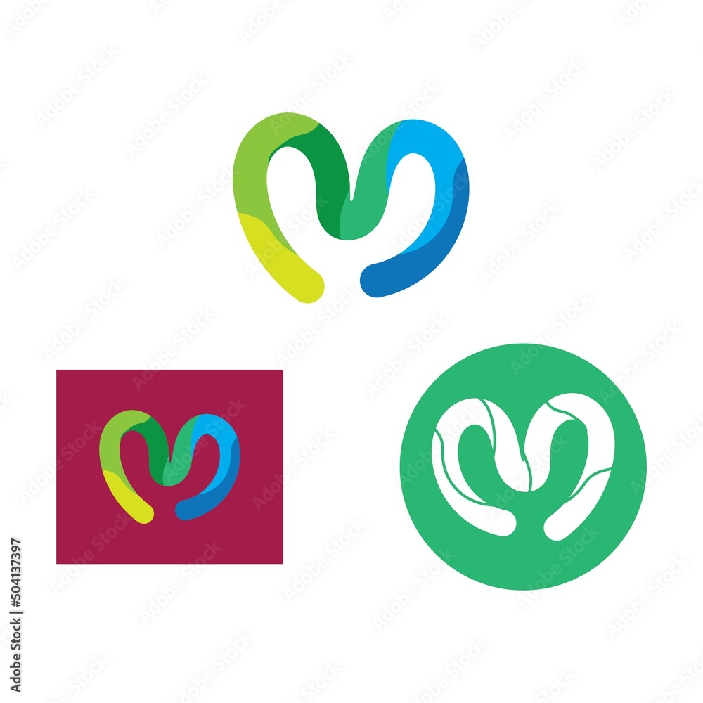 Fototapeta premium M Letter Logo Template icon design 
