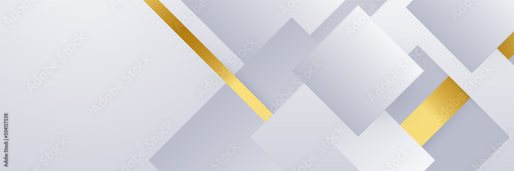 Abstract white and gold background