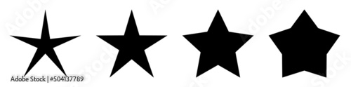 Abstract star symbol, icon vector graphics, illustration