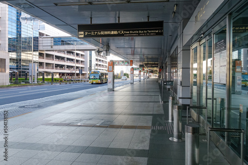羽田空港こと東京国際空港のバス乗り場（東京都大田区） photo