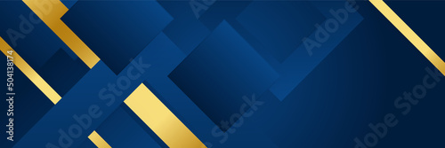 Abstract blue background with gold stripes