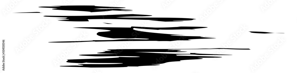 Grungy paint brush, brush stroke effect shape, element Grungy paint brush, brush stroke effect shape, element