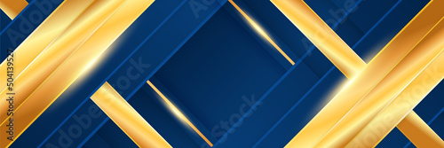 Abstract blue and gold colorful light silver technology background vector. Modern diagonal presentation background.