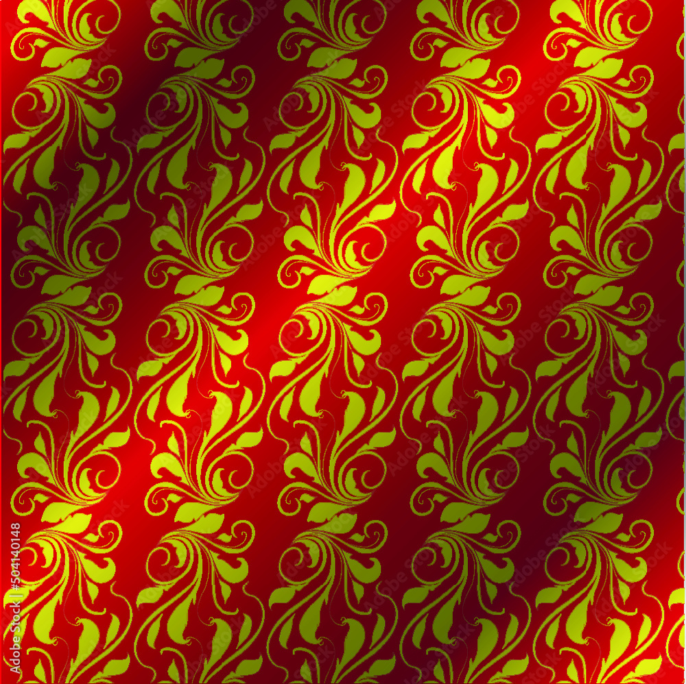 Royal vector textile on red background, luxury red royal wallpaper ...