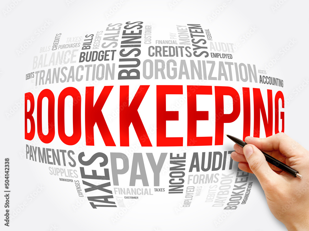 Bookkeeping word cloud collage, business concept Bookkeeping word cloud collage, business concept
