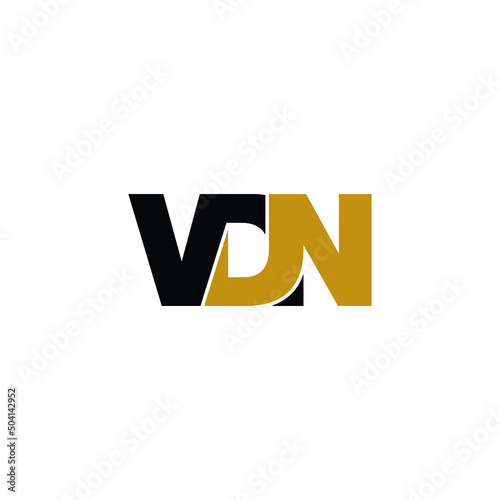 VDN letter monogram logo design vector