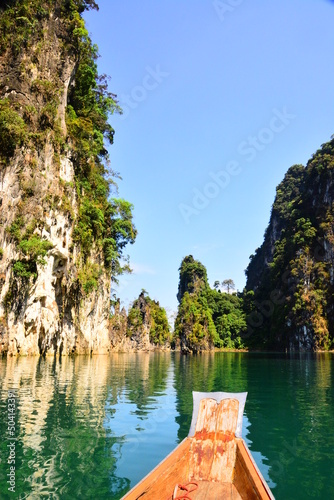 boat on the lake photo