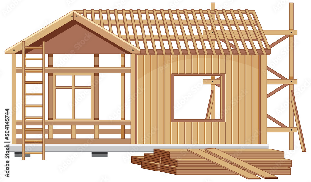 House construction site concept House construction site concept