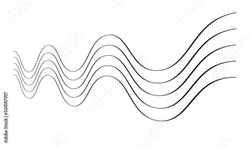 Wavy, zig-zag, criss-cross lines. Waving stripes