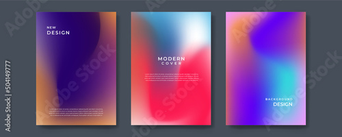 Abstract gradient poster and cover design. Vector illustration. photo
